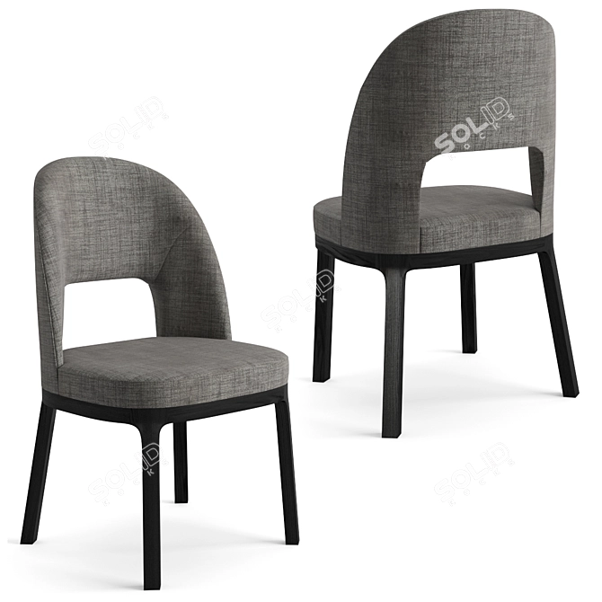 Elegant Flexform Mood Dining Set 3D model image 4