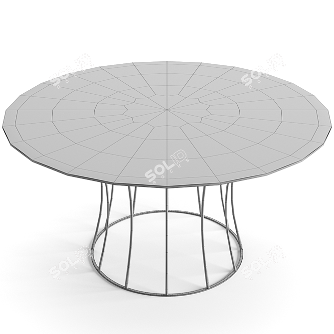 Elegant Flexform Mood Dining Set 3D model image 7