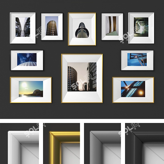 Urban Elegance Frame Set 3D model image 1