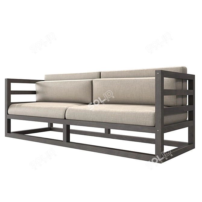 Modern Minimalist Magnus Sofa 3D model image 8