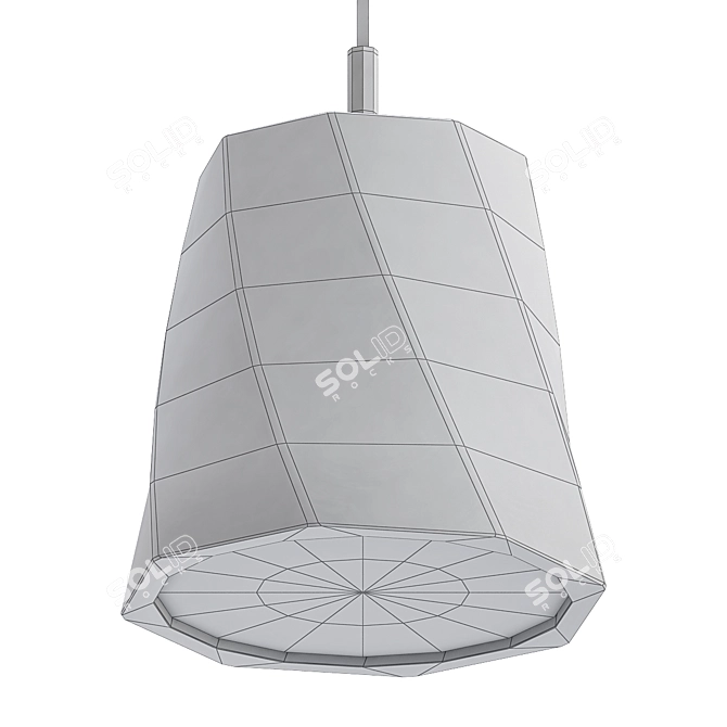 Elegant Castle Swing Pendant Light 3D model image 2