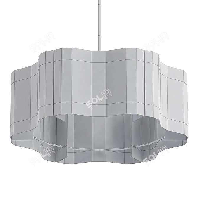 Elegant Paulina Pendant Light 3D model image 2