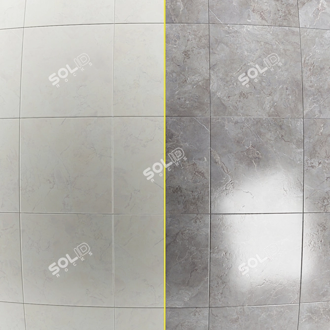 Elegant Mioni Marble Tile: PBR 4k Seamless 3D model image 3