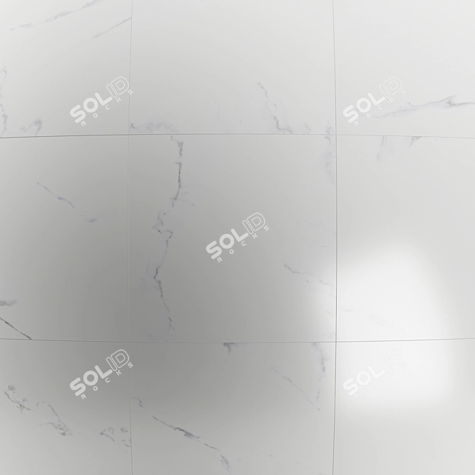 Calacatta White Marble Tile Set 3D model image 5