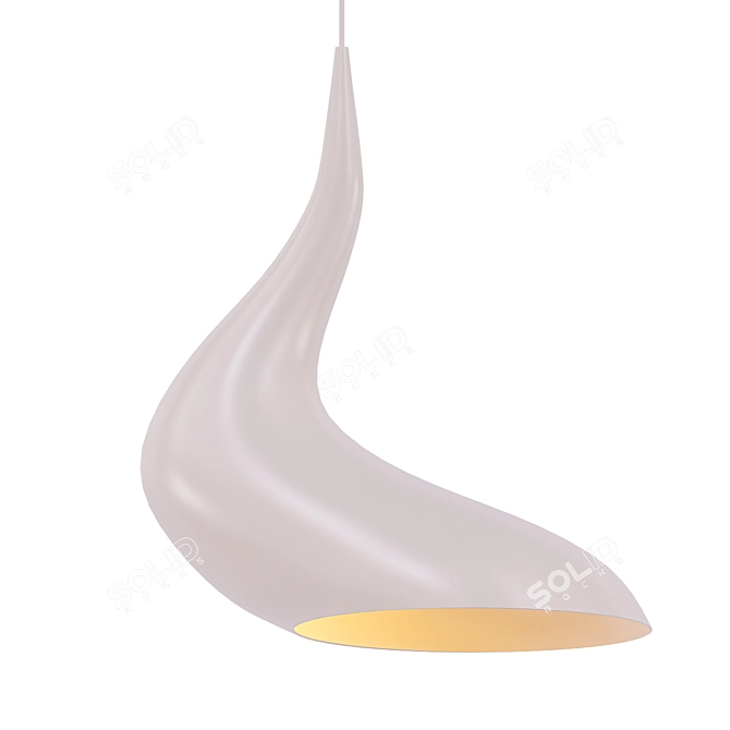 Sleek Minimalist Dollop Lamp 3D model image 1