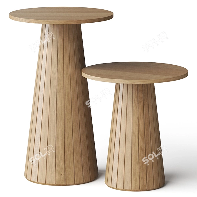 Tirolo Cordoba Round Dining Tables 3D model image 1