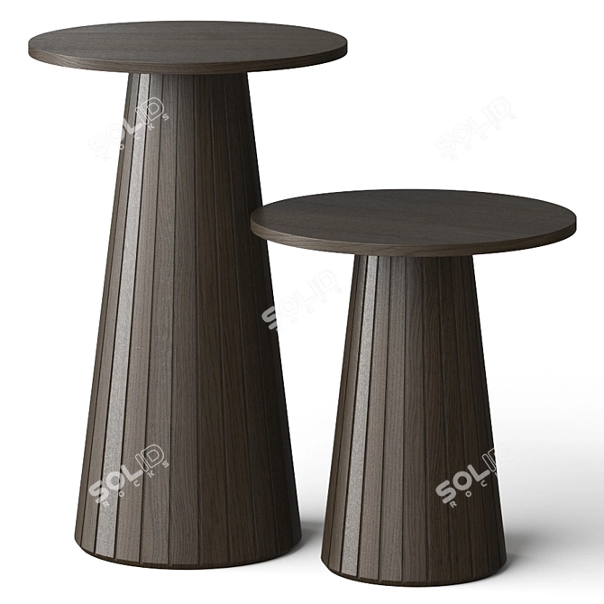 Tirolo Cordoba Round Dining Tables 3D model image 2