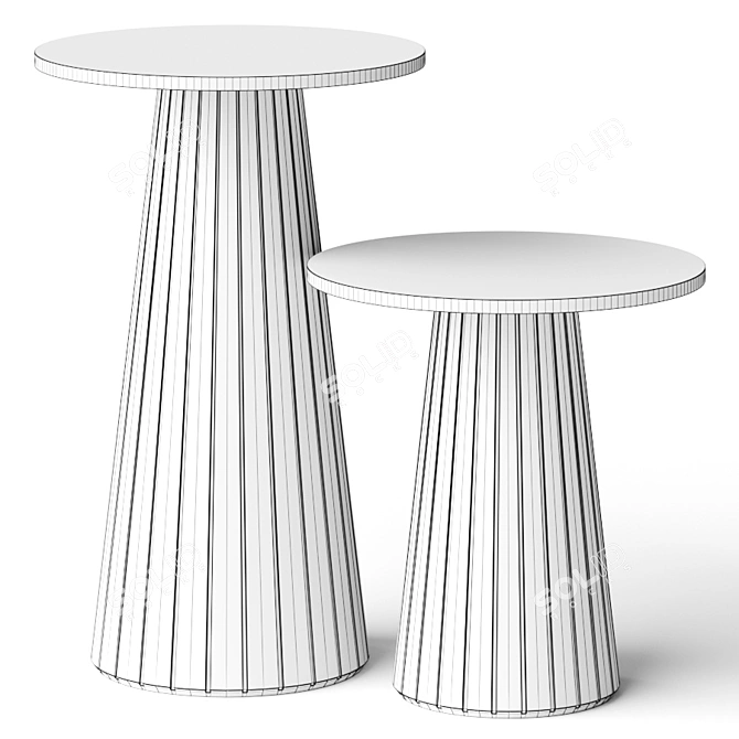 Tirolo Cordoba Round Dining Tables 3D model image 3