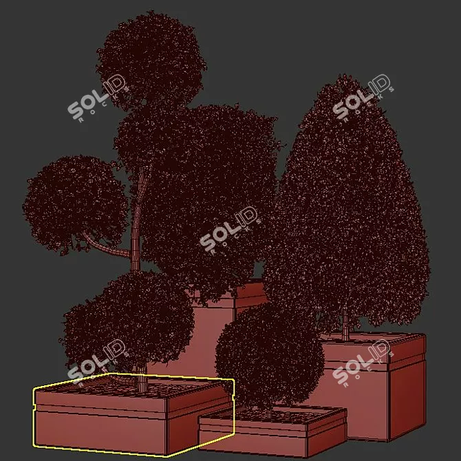 Stunning Indoor Plant Collection 3D model image 5