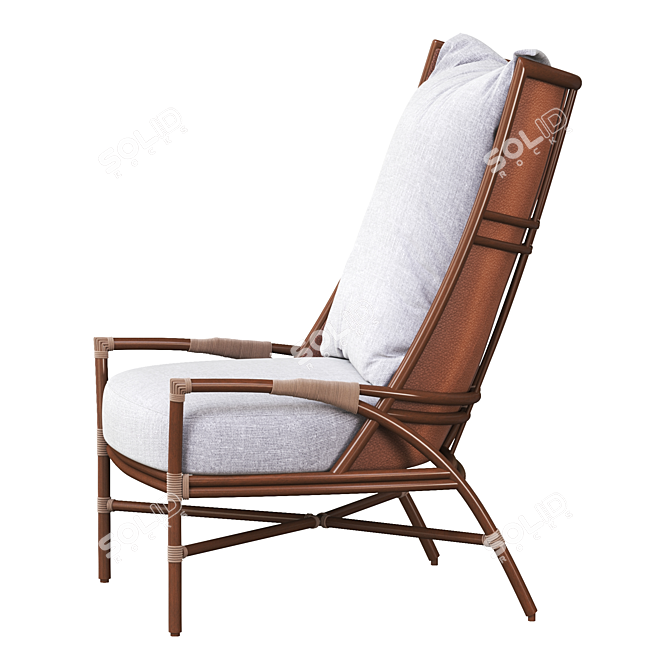 Modern PETAL Armchair by Mcguirefurniture 3D model image 3