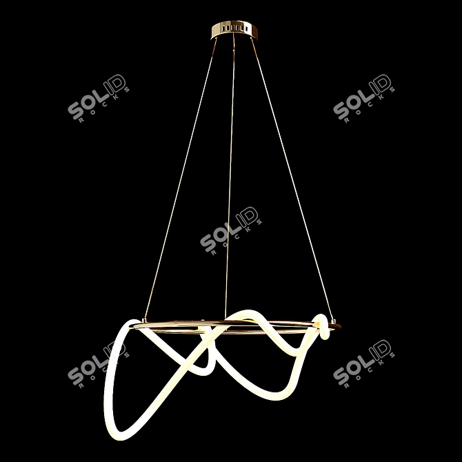 Modern Silicone & Acrylic Lighting 3D model image 1