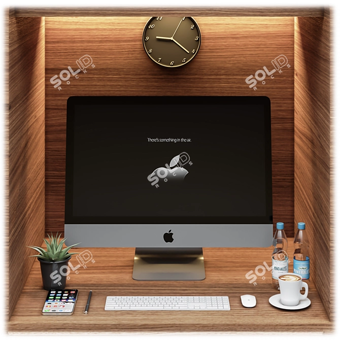 Modern Office Furniture Set 3D model image 5