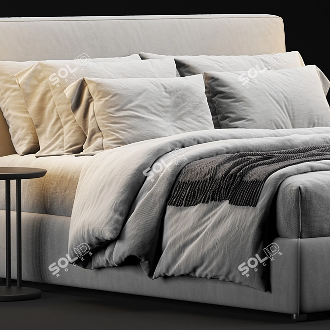 Modern Flou MyPlace Bed 3D model image 2