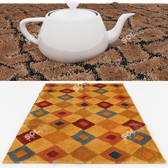 Variety Rugs Set: V-Ray & Corona 3D model image 3