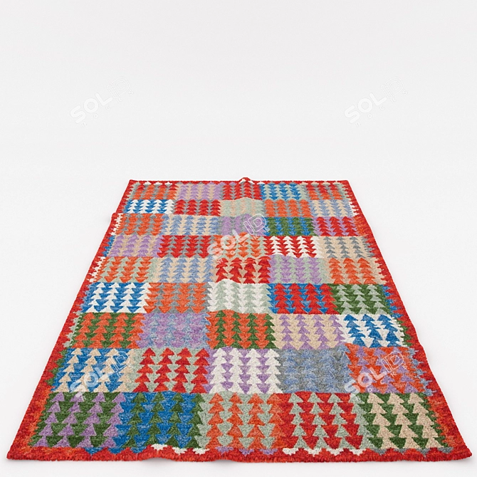 Versatile Set of 6 Rugs 3D model image 4