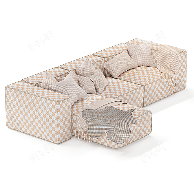  Breathtaking Bonaldo Peanut B Sofa 3D model image 4