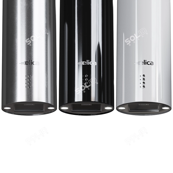 Elica Island Hood & Hob: Sleek Design, Multiple Colors 3D model image 3