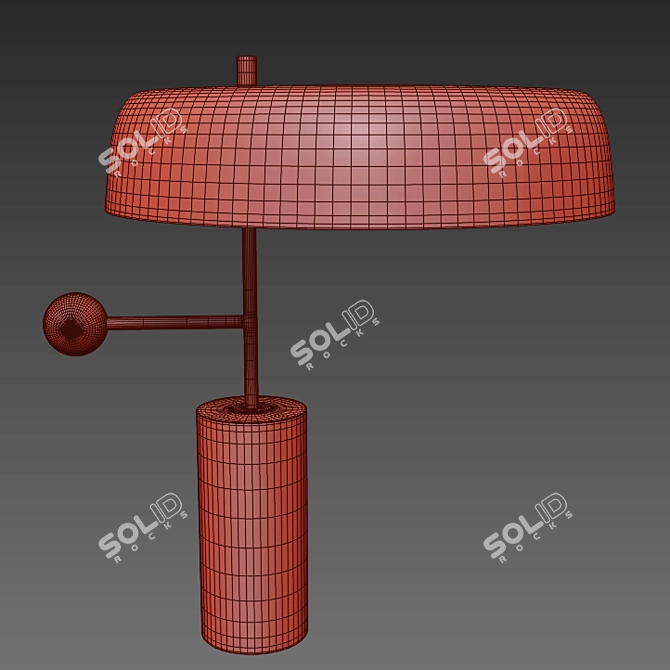 Modern LED Desk Lamp 3D model image 3