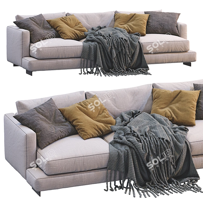 Flexform Long Island Sofa 3D model image 3