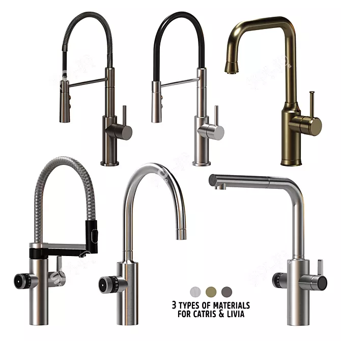 BLANCO Faucet Set with Multiple Designs 3D model image 1