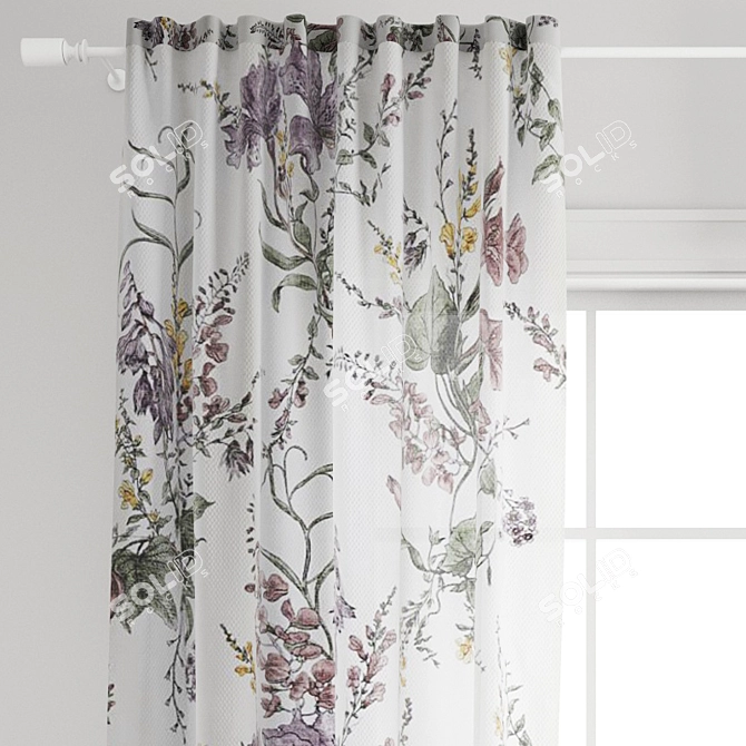 Versatile H&M Curtains for Any Space 3D model image 2