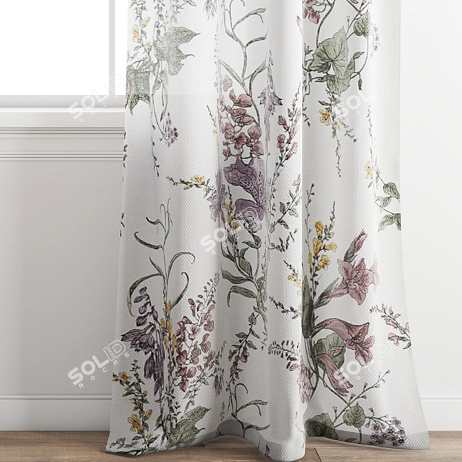 Versatile H&M Curtains for Any Space 3D model image 3