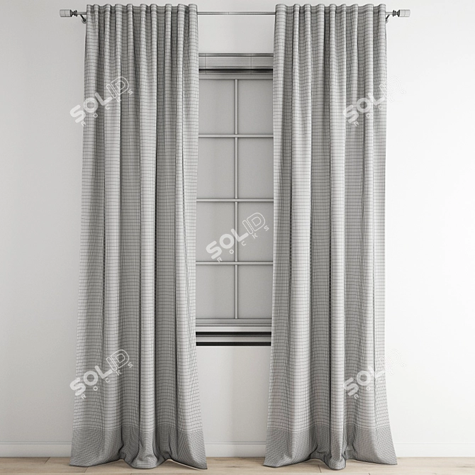 Versatile H&M Curtains for Any Space 3D model image 5