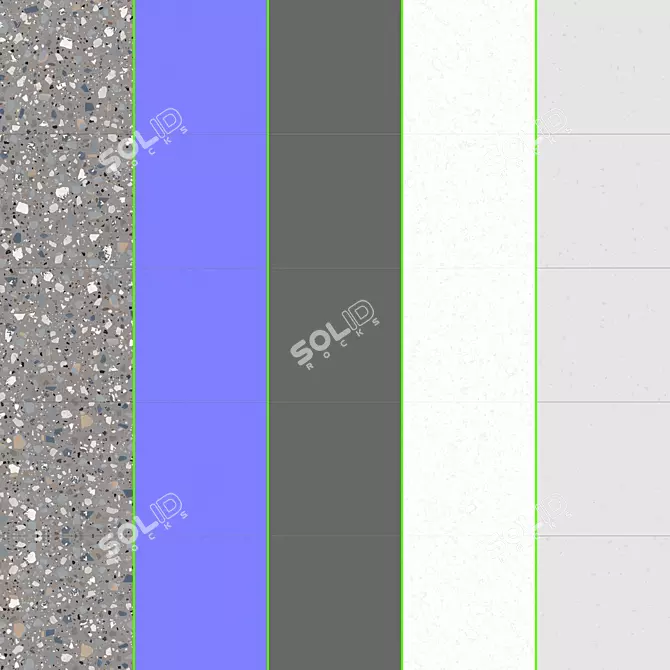 Terrazzo Stone Tile Collection 3D model image 5