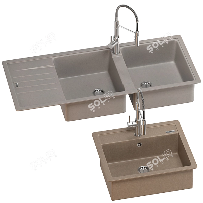 BLANCO LEGRA Sink Set: Stylish, Versatile, High-Quality 3D model image 3