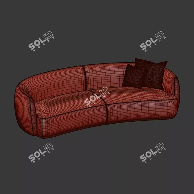 Pacific Sofa: Modern Comfort for Your Living Space 3D model image 3