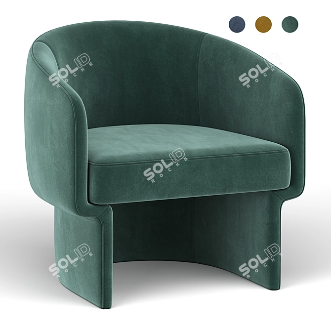 Elegant Franco Chair: Modern Design 3D model image 1