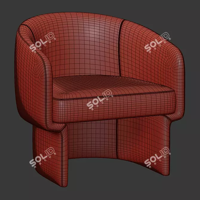 Elegant Franco Chair: Modern Design 3D model image 5