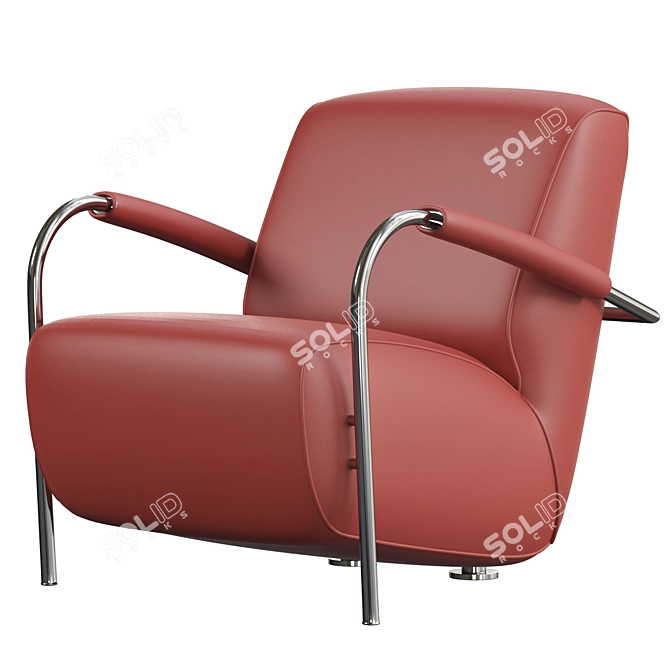 Modern LX965 Armchair: Comfort and Style 3D model image 1