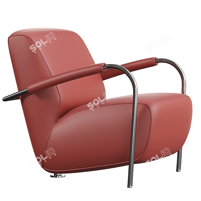 Modern LX965 Armchair: Comfort and Style 3D model image 3