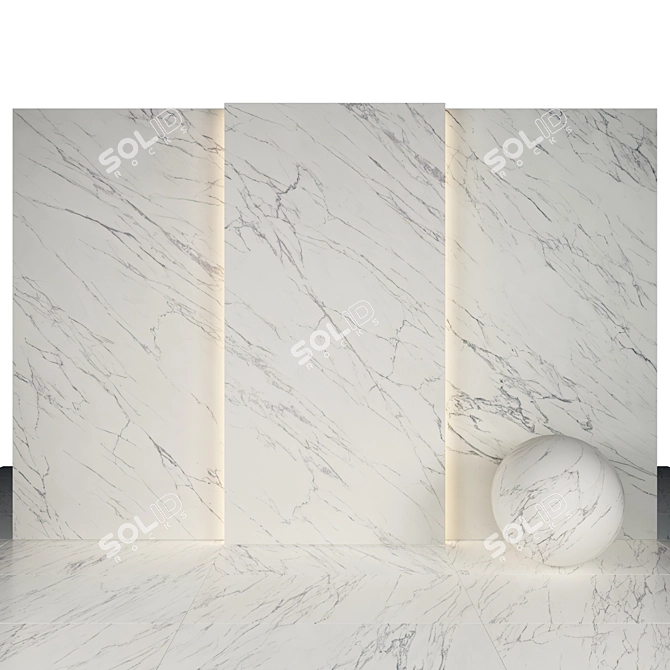 Tru Venatines Marble: Glossy Texture Maps | Various Sizes & Formats 3D model image 1