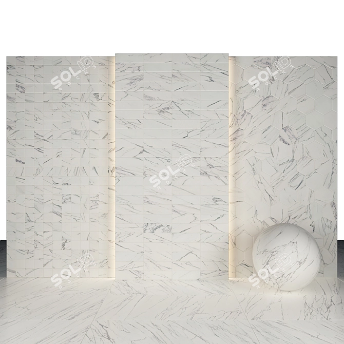 Tru Venatines Marble: Glossy Texture Maps | Various Sizes & Formats 3D model image 6