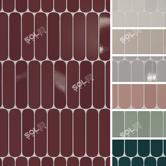 Elegant Grace Wall Tiles 3D model image 1