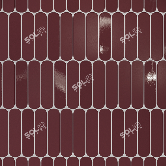 Elegant Grace Wall Tiles 3D model image 2