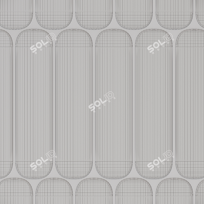 Elegant Grace Wall Tiles 3D model image 3