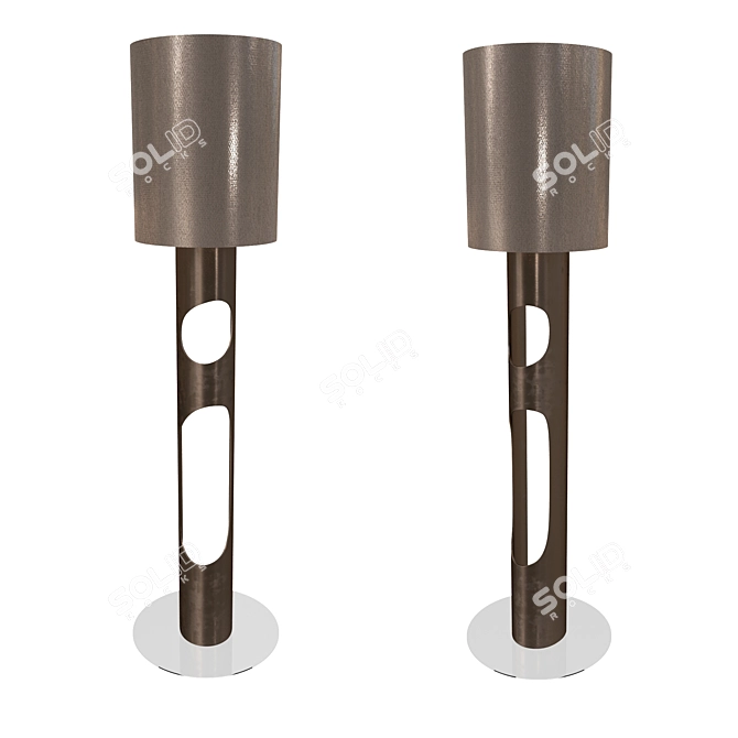 Elegant Beaune Floor Lamp 3D model image 1