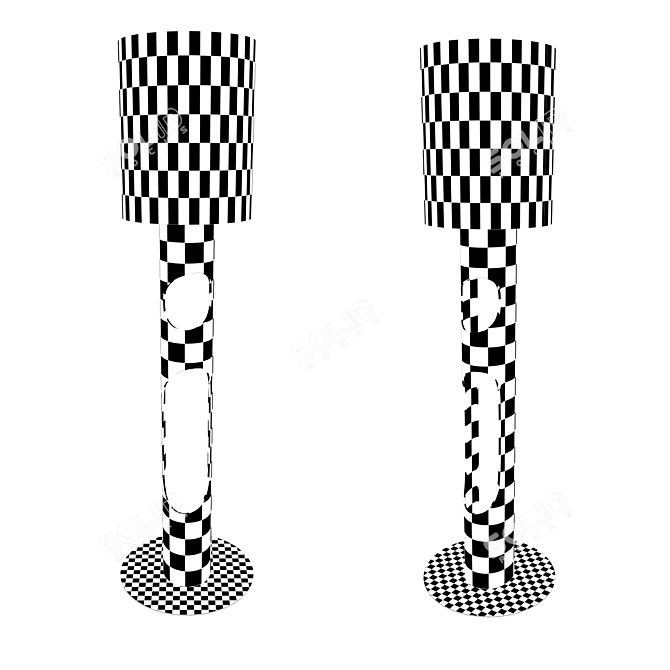 Elegant Beaune Floor Lamp 3D model image 2