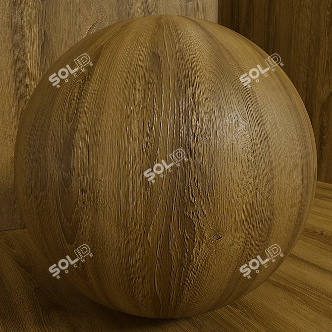 Title: Seamless Oak Wood Set for Box Scene 3D model image 2