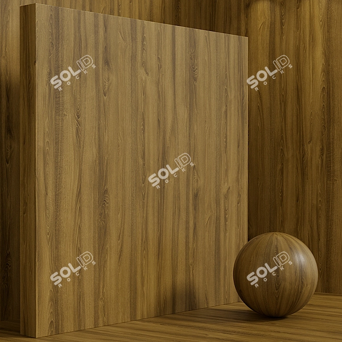 Title: Seamless Oak Wood Set for Box Scene 3D model image 5