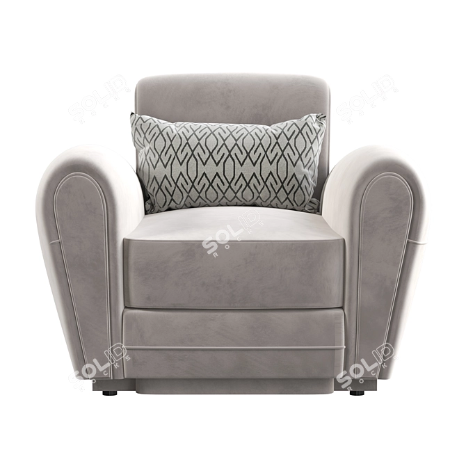 Modern KALLIO Armchair: Stylish Comfort. 3D model image 2