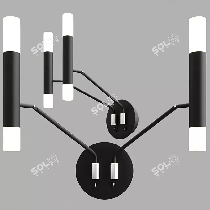 Elegant Maytoni MOD620WL-04B Wall Light 3D model image 2