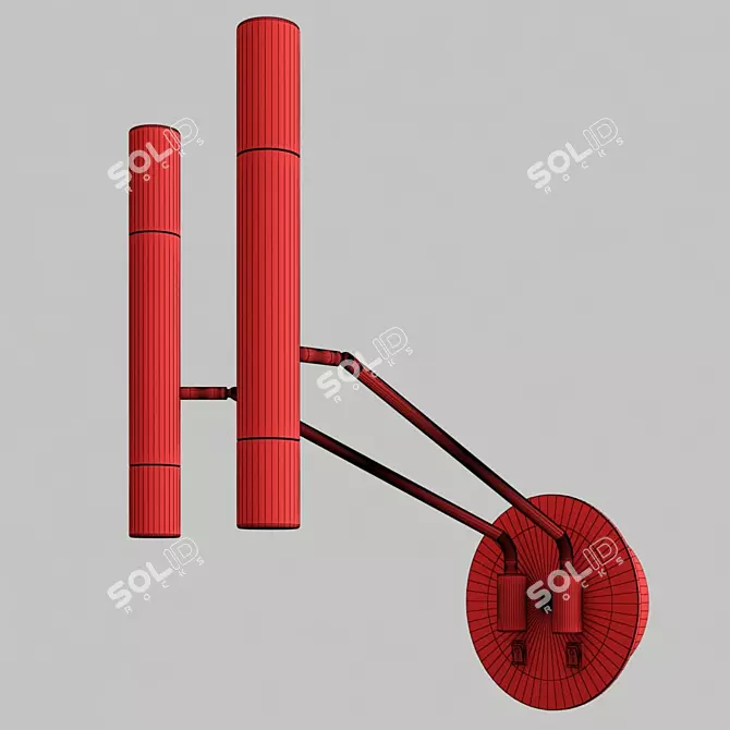 Elegant Maytoni MOD620WL-04B Wall Light 3D model image 3