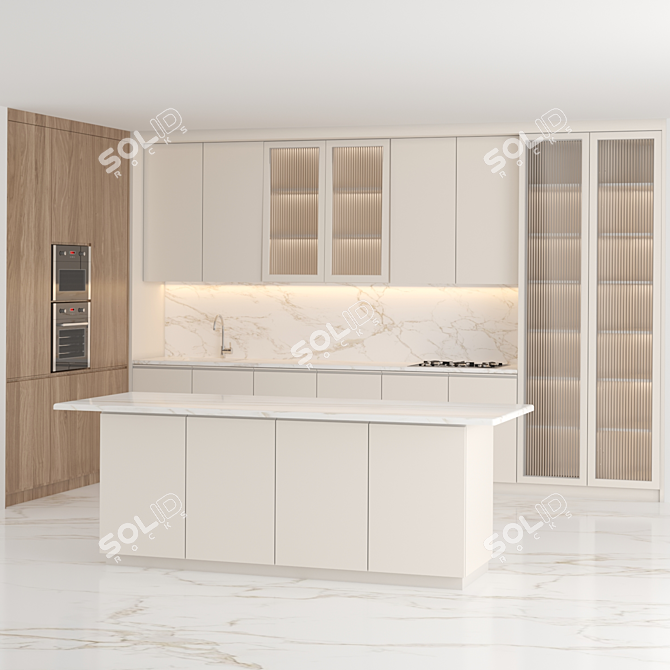 Modern Kitchen 2015: 3Ds Max, V-Ray, Corona 3D model image 1