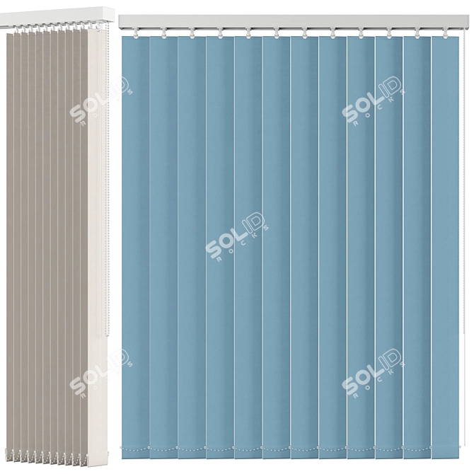 Splash Vertical Blind | Swift Blinds 3D model image 1