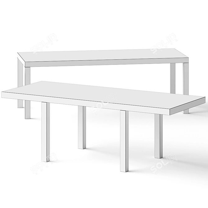 Versatile Camping Dining Tables in SDC LAB Design 3D model image 3