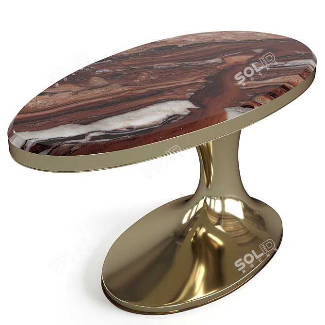 Stylish Sowilo Coffee Table Set 3D model image 3